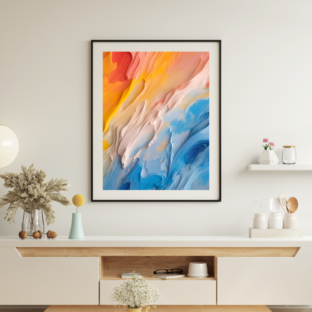 Onlookers Art | Oil Painting | Frozen Reverie Abstract Oil Painting