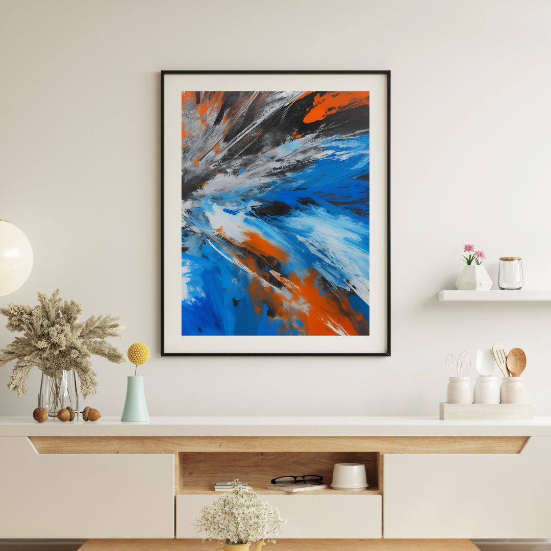Onlookers Art | Oil Painting | Monochrome Symphony Abstract Oil Painting