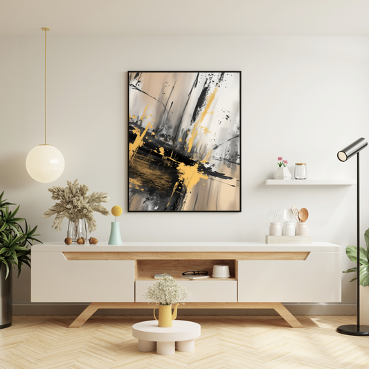 Onlookers Art | Oil Painting | Emerald VeiL Abstract Oil Painting