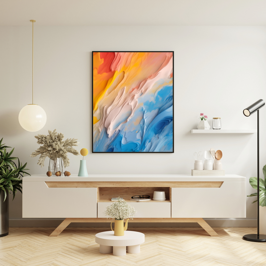 Onlookers Art | Oil Painting | Frozen Reverie Abstract Oil Painting