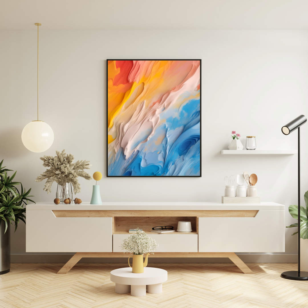 Onlookers Art | Oil Painting | Frozen Reverie Abstract Oil Painting