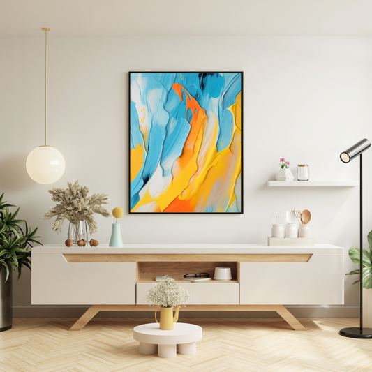 Onlookers Art | Oil Painting | Azure Embrace Oil Painting