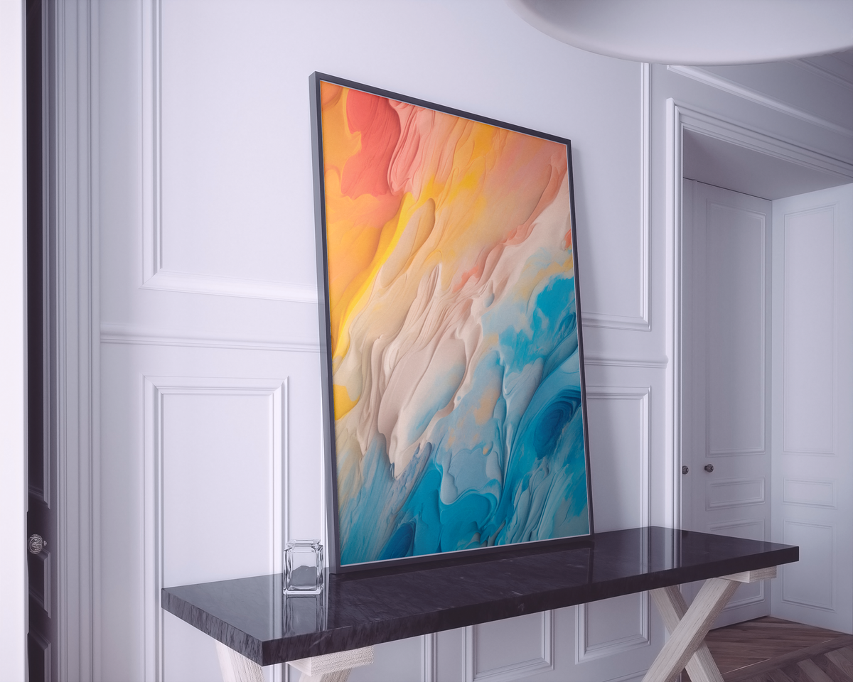 Onlookers Art | Oil Painting | Frozen Reverie Abstract Oil Painting