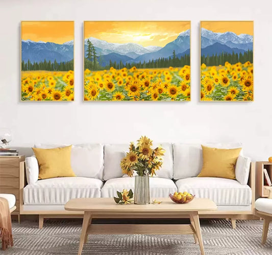 Onlookers Art | Oil Painting | Sunny Sunflower Oil Painting