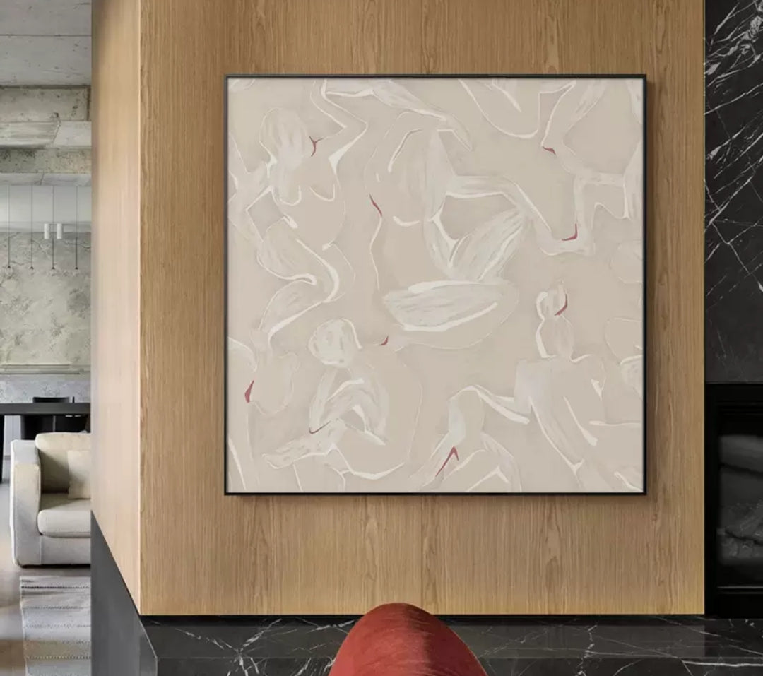 Onlookers Art | Art Painting | Aetherial abstract art painting