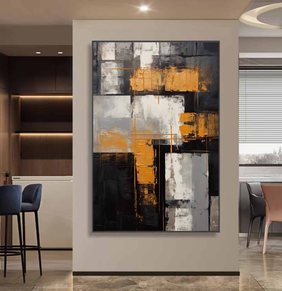 Onlookers Art | Oil Painting | VIhavI Abstract Oil Painting