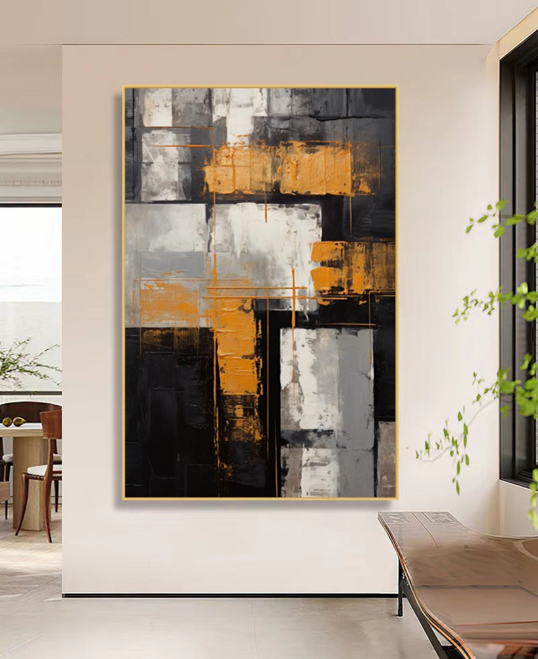 Onlookers Art | Oil Painting | VIhavI Abstract Oil Painting
