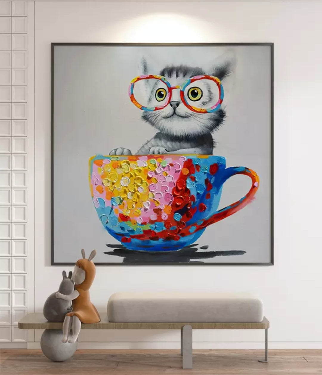 Onlookers Art | Oil Painting | KitteN Oil Painting