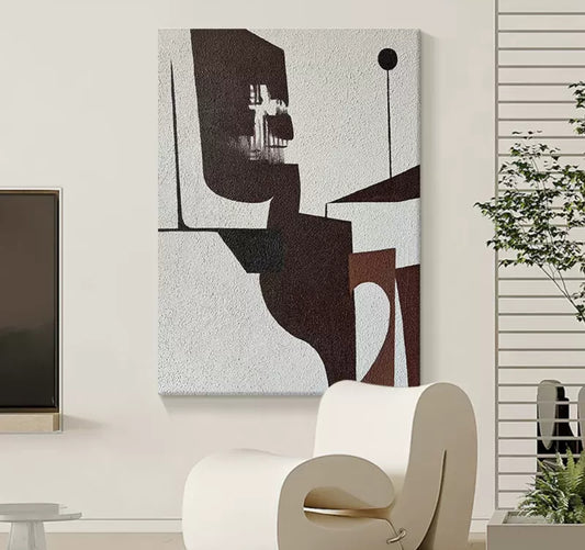 Onlookers Art | Oil Painting | Timeless Terra Abstract Oil Painting