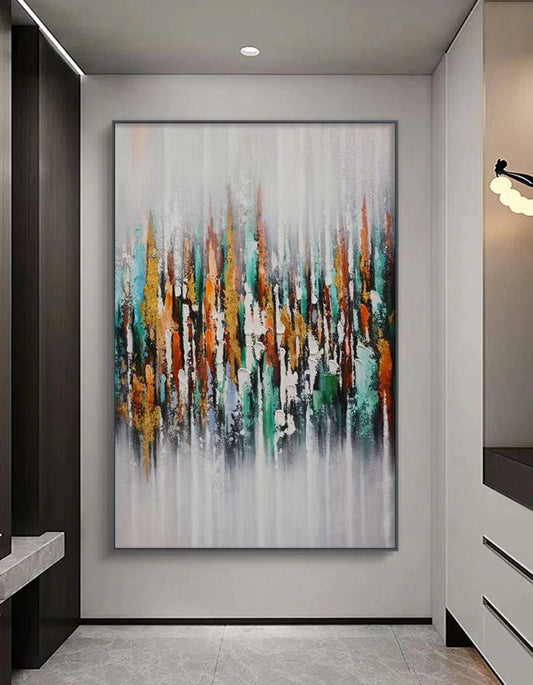 Onlookers Art | Oil Painting | PrismatiC Abstract Oil Painting