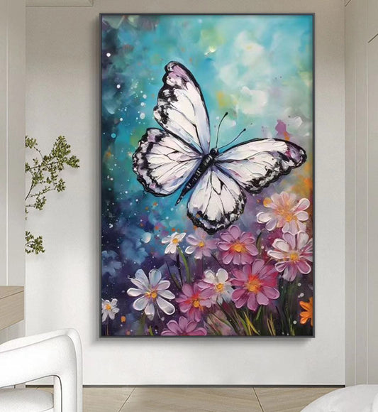 Onlookers Art | Oil Painting | Butterfly Serenade Oil Painting