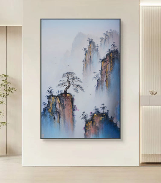 Onlookers Art | Oil Painting | Frosted Peak Oil Painting