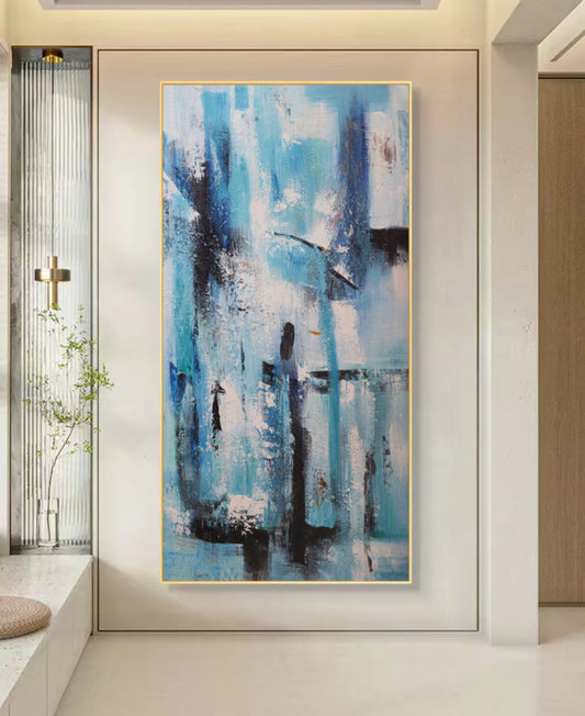 Onlookers Art | Oil Painting | Eclipse of Blue Oil Painting