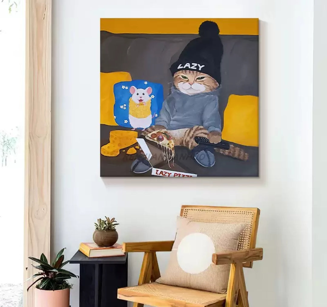 Onlookers Art | Oil Painting | LaZa CaT Oil Painting
