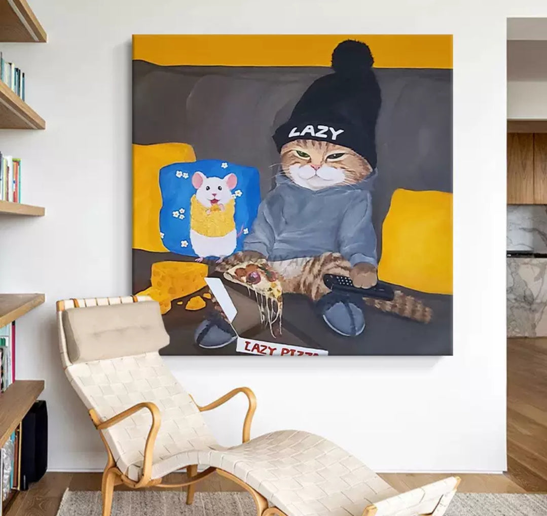 Onlookers Art | Oil Painting | LaZa CaT Oil Painting