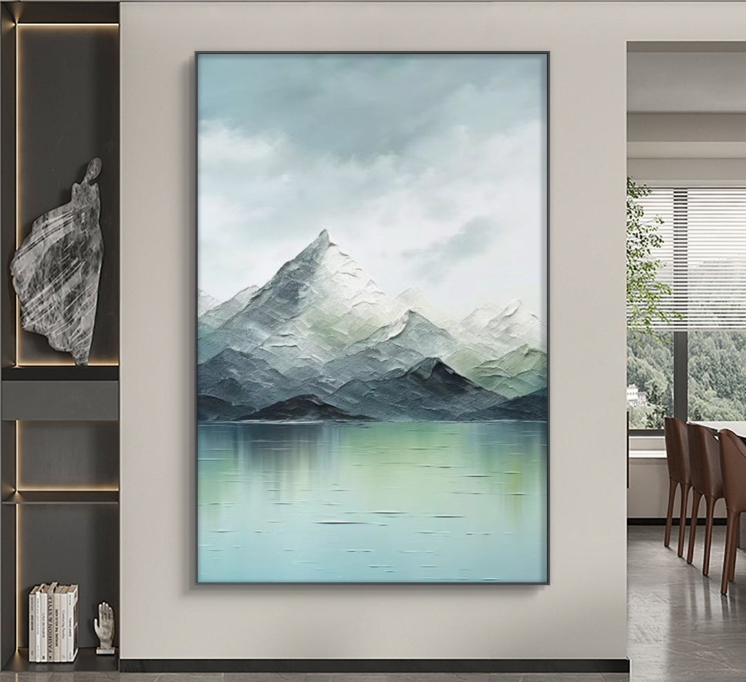 Onlookers Art | Oil Painting | Mountain's Embrace Oil Painting