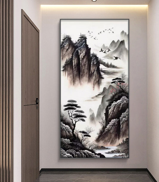 Onlookers Art | Oil Painting | Wings Over the Peaks Oil Painting