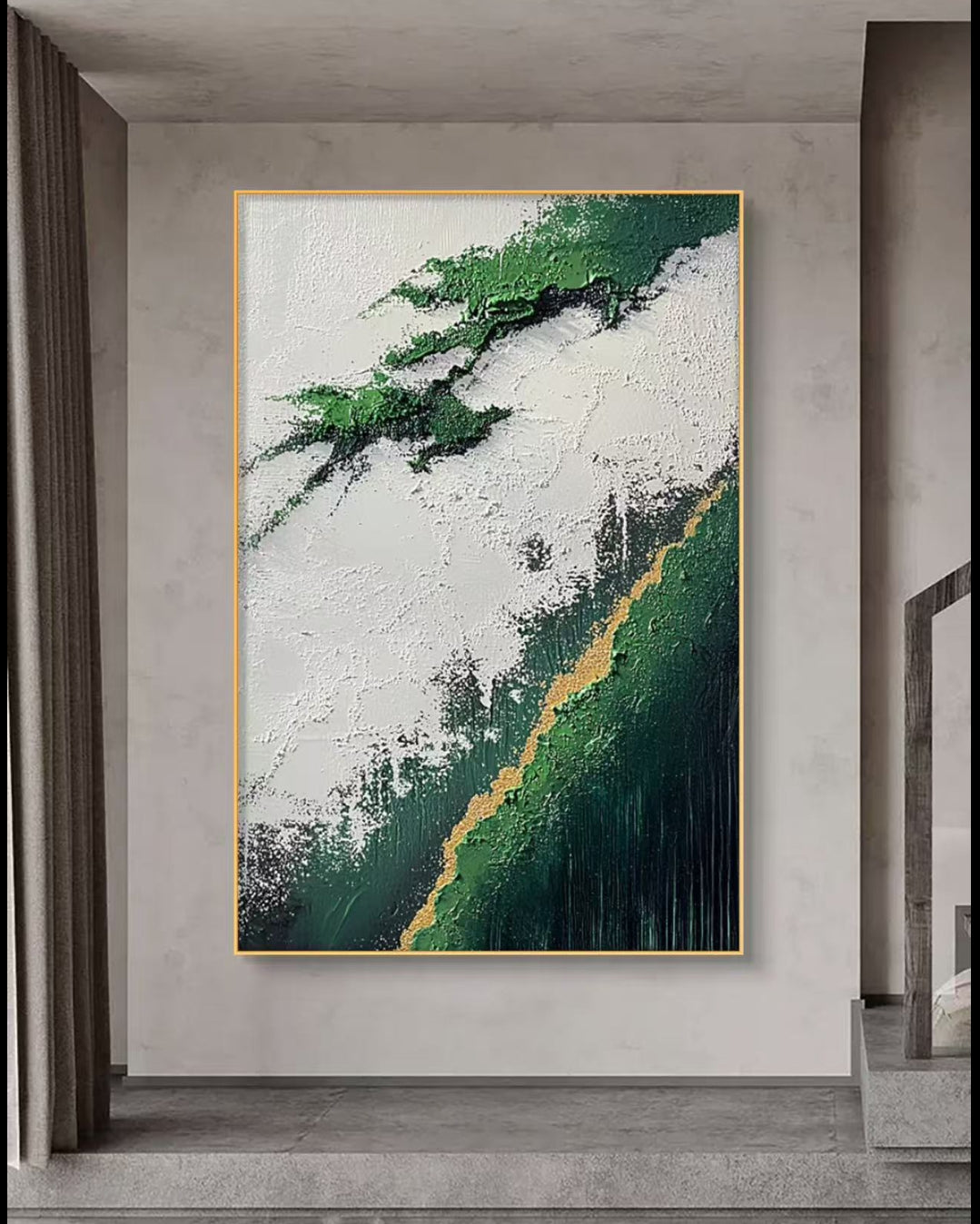 Onlookers Art | Oil Painting | Greenlite Abstract Oil Painting