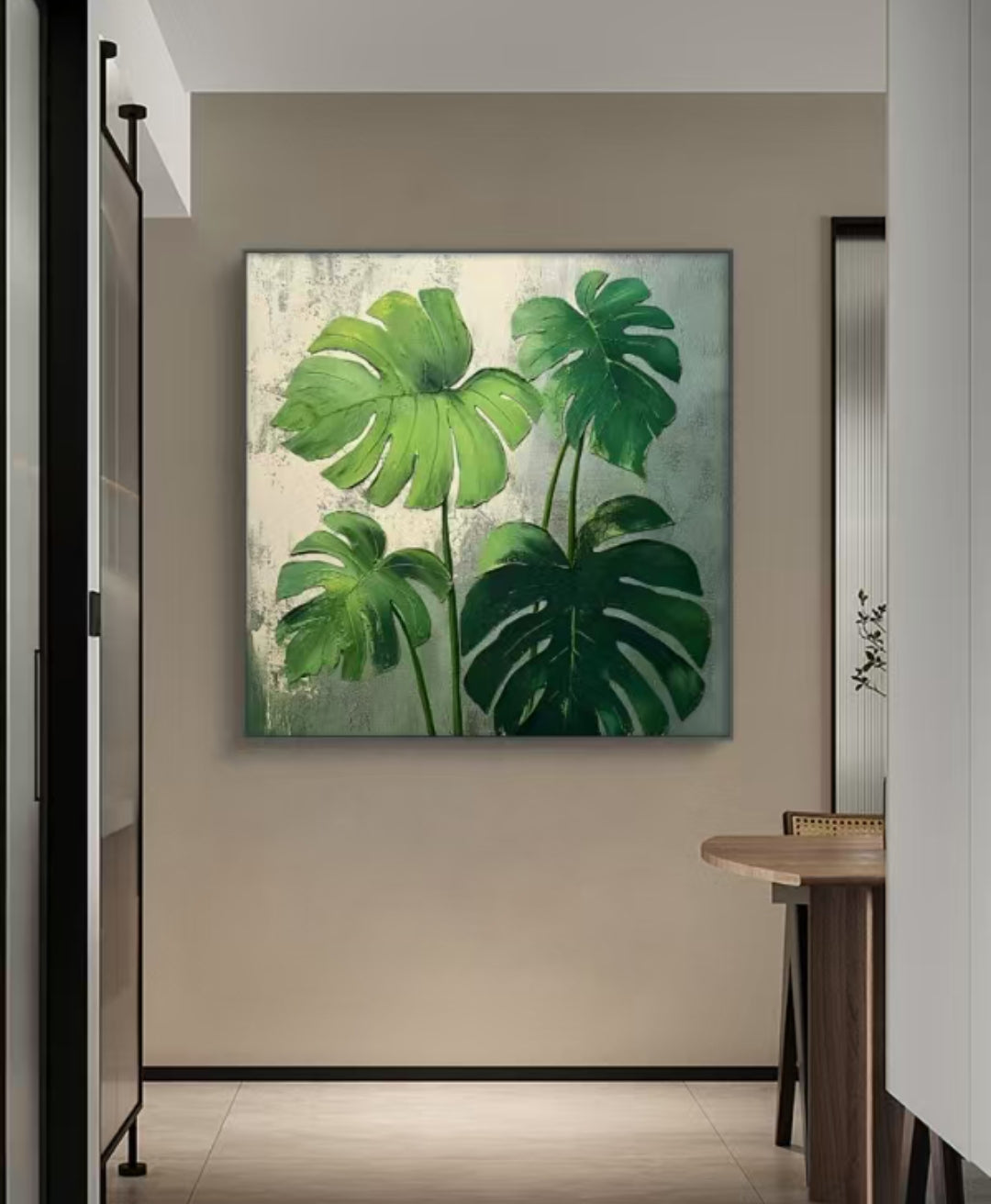 Dancing Leaf Oil Painting