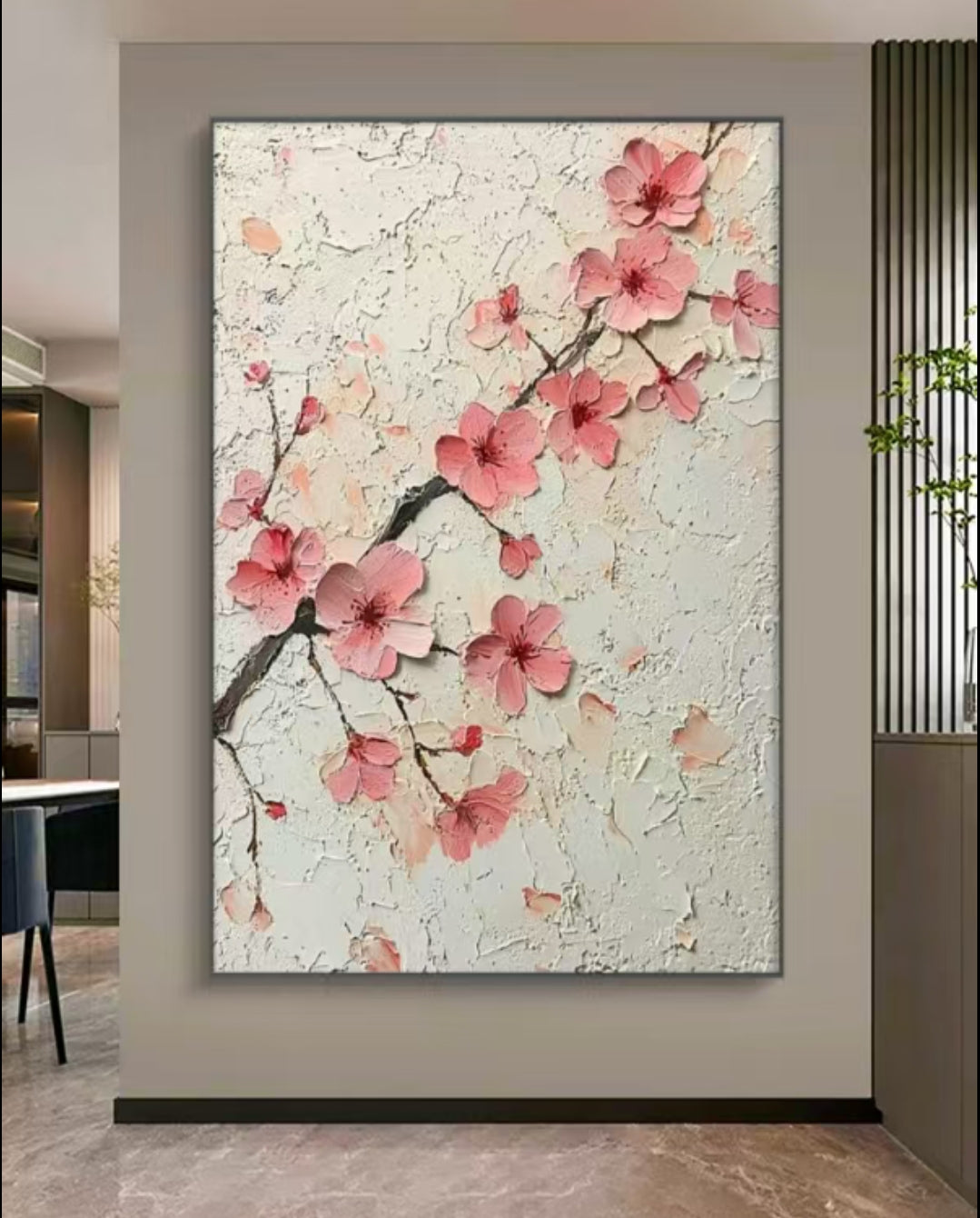 Botanical Blossom Oil Painting