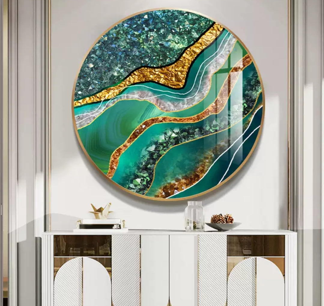 Onlookers Art | Art Painting | Wellness Round Art Painting