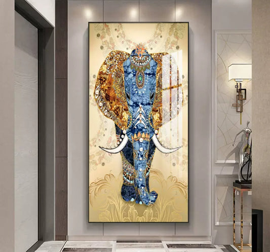 Onlookers Art | Art Painting | Shimmering Elephant Unique Art