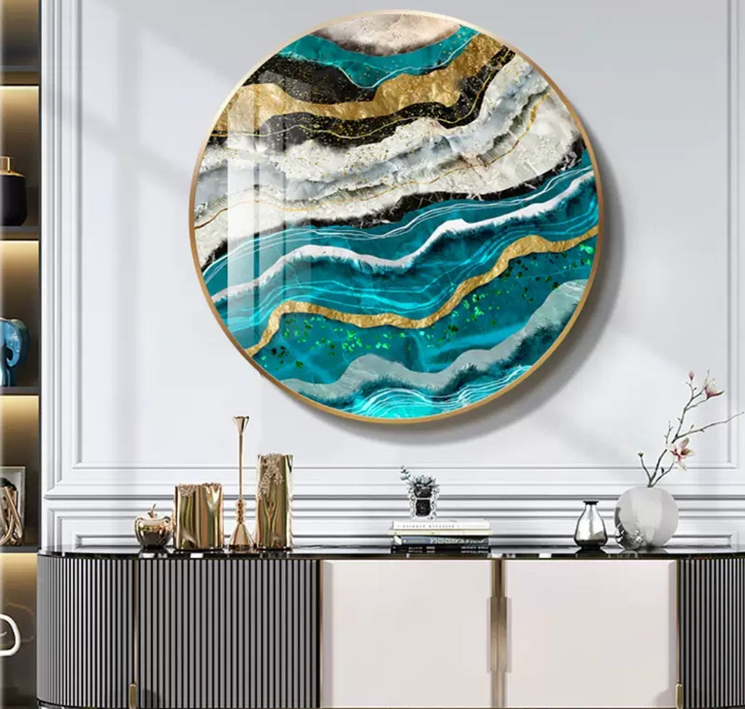 Onlookers Art | Art Painting | Celestia Round Art Painting