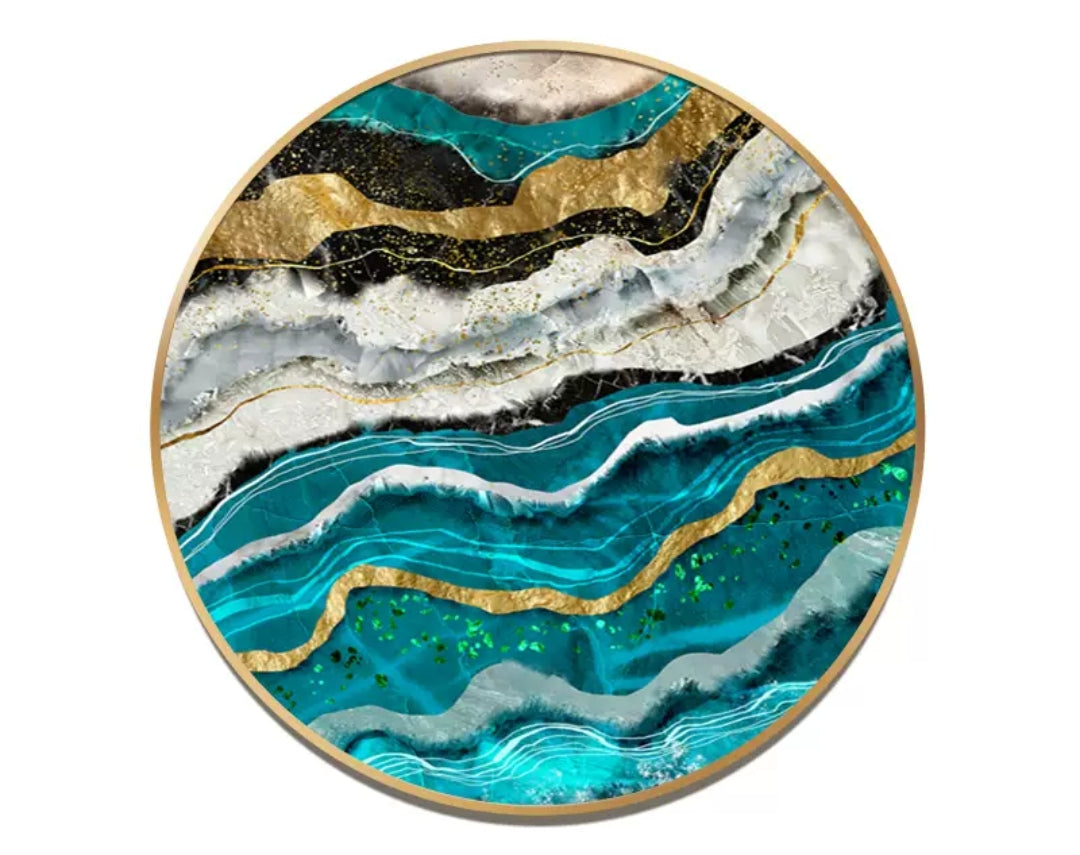 Onlookers Art | Art Painting | Celestia Round Art Painting