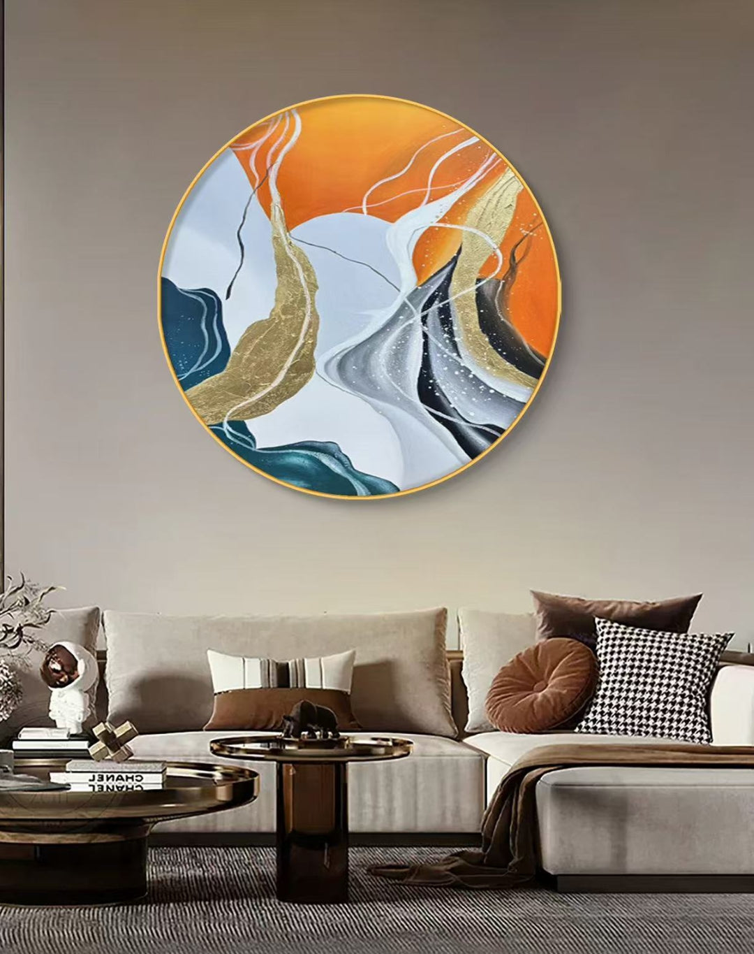 Onlookers Art | Oil Painting | Maxime Round Oil Painting