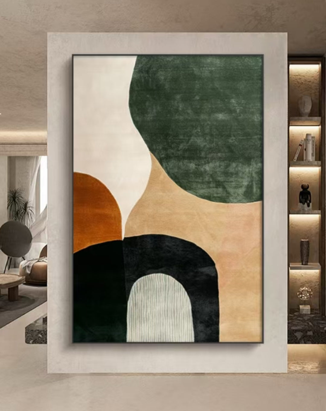 Onlookers Art | Oil Painting | Zen Abstract Oil Painting