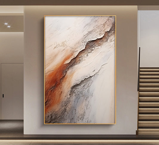 Onlookers Art | Oil Painting | Citrus Glow Abstract Oil Painting