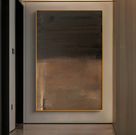 Onlookers Art | Oil Painting | Tawny Abstract Oil Painting