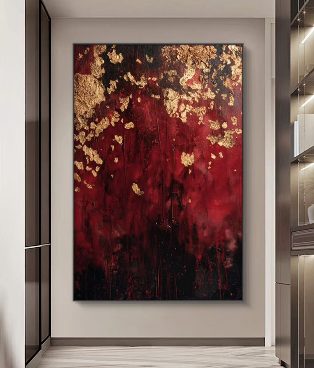 Onlookers Art | Oil Painting | RubY Abstract Oil Painting