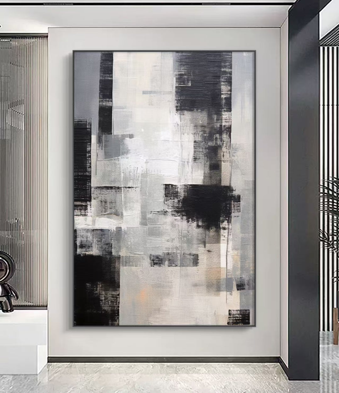 Onlookers Art | Oil Painting | Puffy Abstract Oil Painting