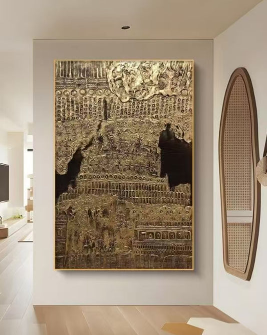 Onlookers Art | Oil Painting | Gold Treasure Oil Painting