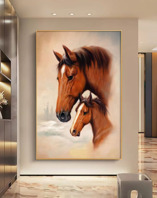 Onlookers Art | Oil Painting | Galloping Harmony Oil Painting