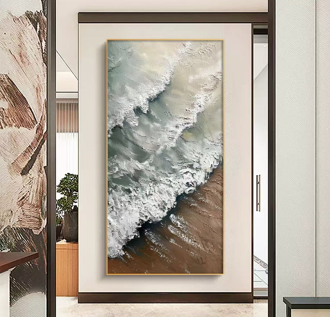 Onlookers Art | Oil Painting | Echoes of the Ocean Oil Painting