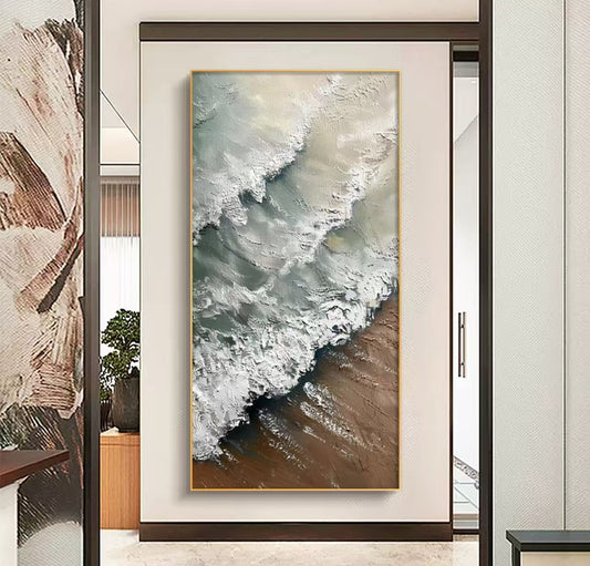 Onlookers Art | Oil Painting | Echoes of the Ocean Oil Painting