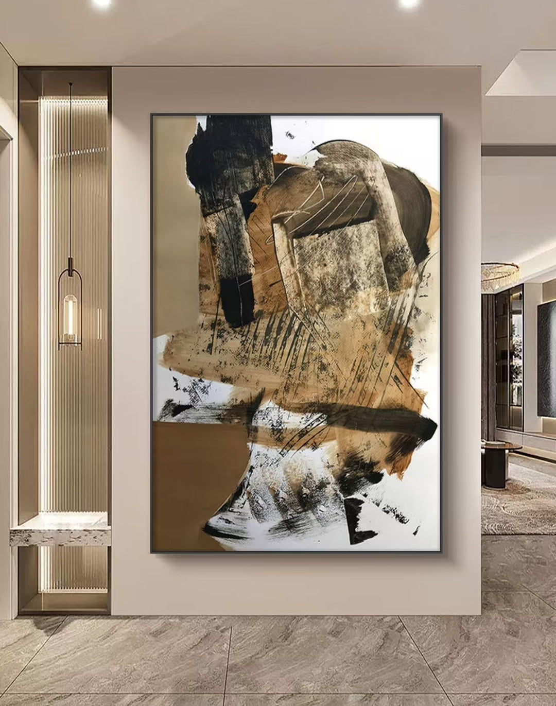 Onlookers Art | Oil Painting | Rustic Rhythms Abstract Oil Painting