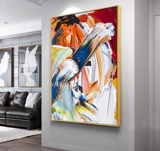 Onlookers Art | Oil Painting | AeLiana Abstract Oil Painting