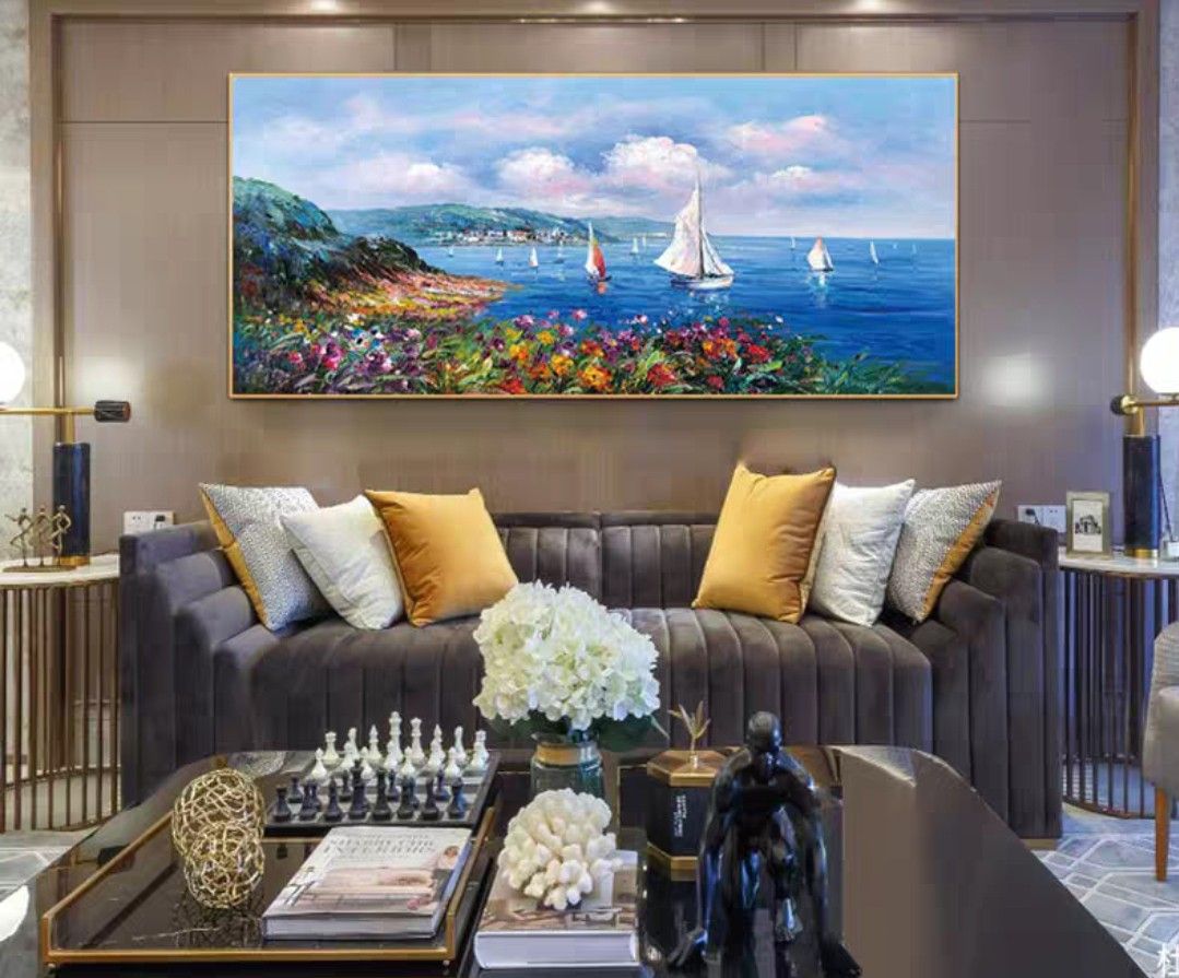 Onlookers Art | Oil Painting | AnahiTa Beach Oil Painting