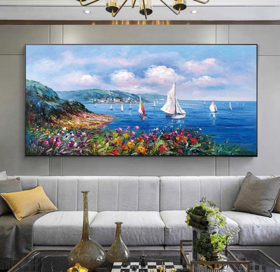 Onlookers Art | Oil Painting | AnahiTa Beach Oil Painting