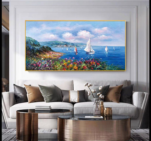 Onlookers Art | Oil Painting | AnahiTa Beach Oil Painting