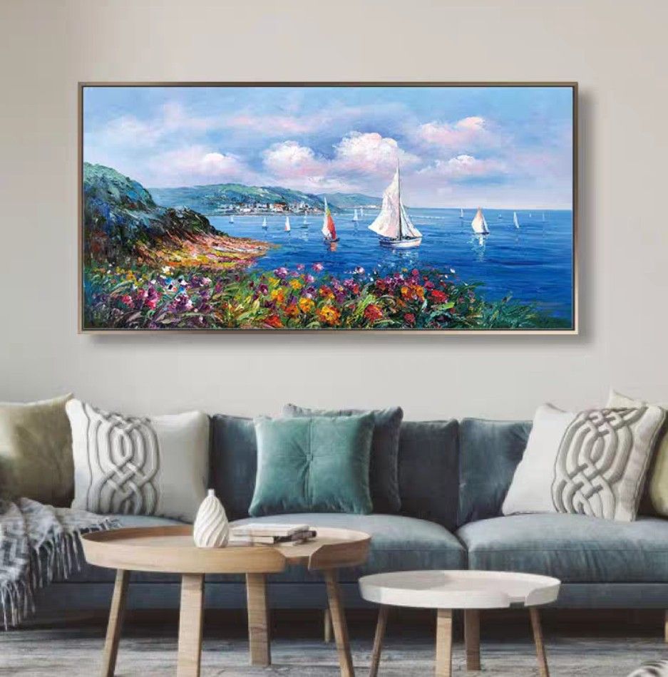 Onlookers Art | Oil Painting | AnahiTa Beach Oil Painting