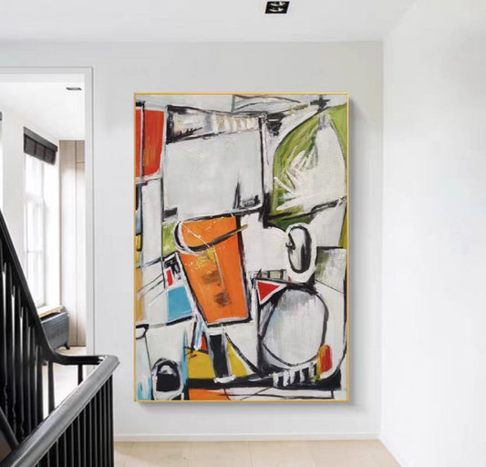 Onlookers Art | Oil Painting | AuG Abstract Oil Painting