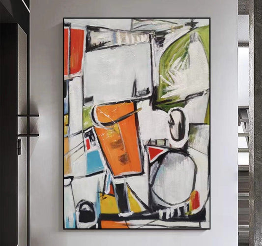 Onlookers Art | Oil Painting | AuG Abstract Oil Painting