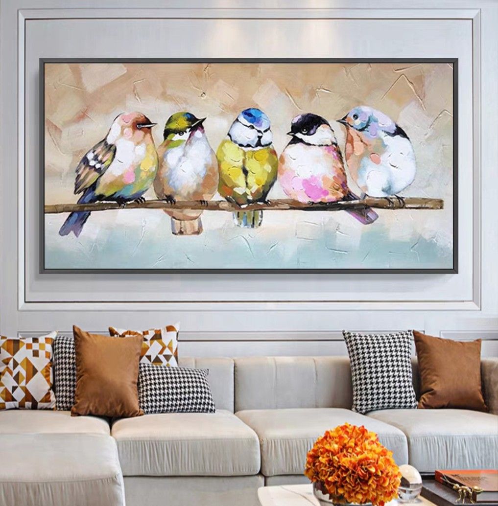 Onlookers Art | Oil Painting | BirdiE Oil Painting