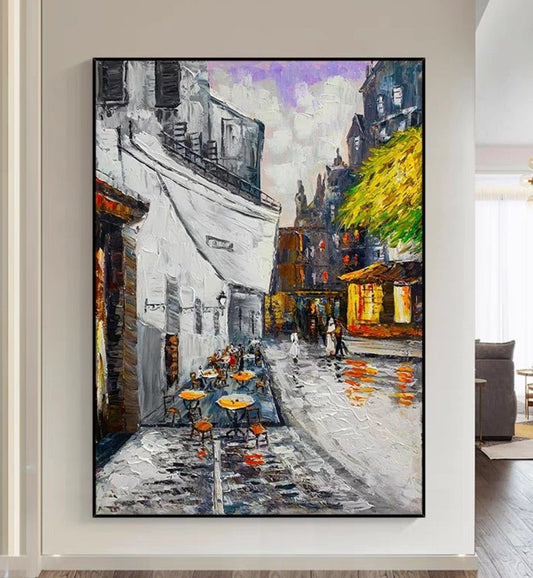 Onlookers Art | Oil Painting | CaFeNa Oil painting