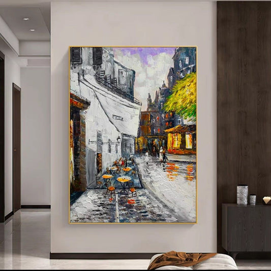 Onlookers Art | Oil Painting | CaFeNa Oil painting