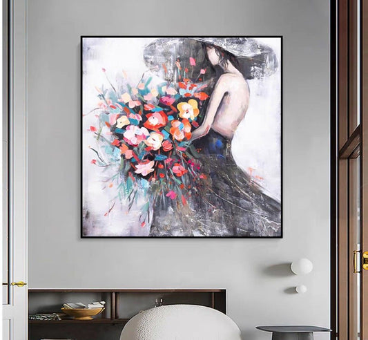 Onlookers Art | Oil Painting | CloVerY LaDy Oil Painting